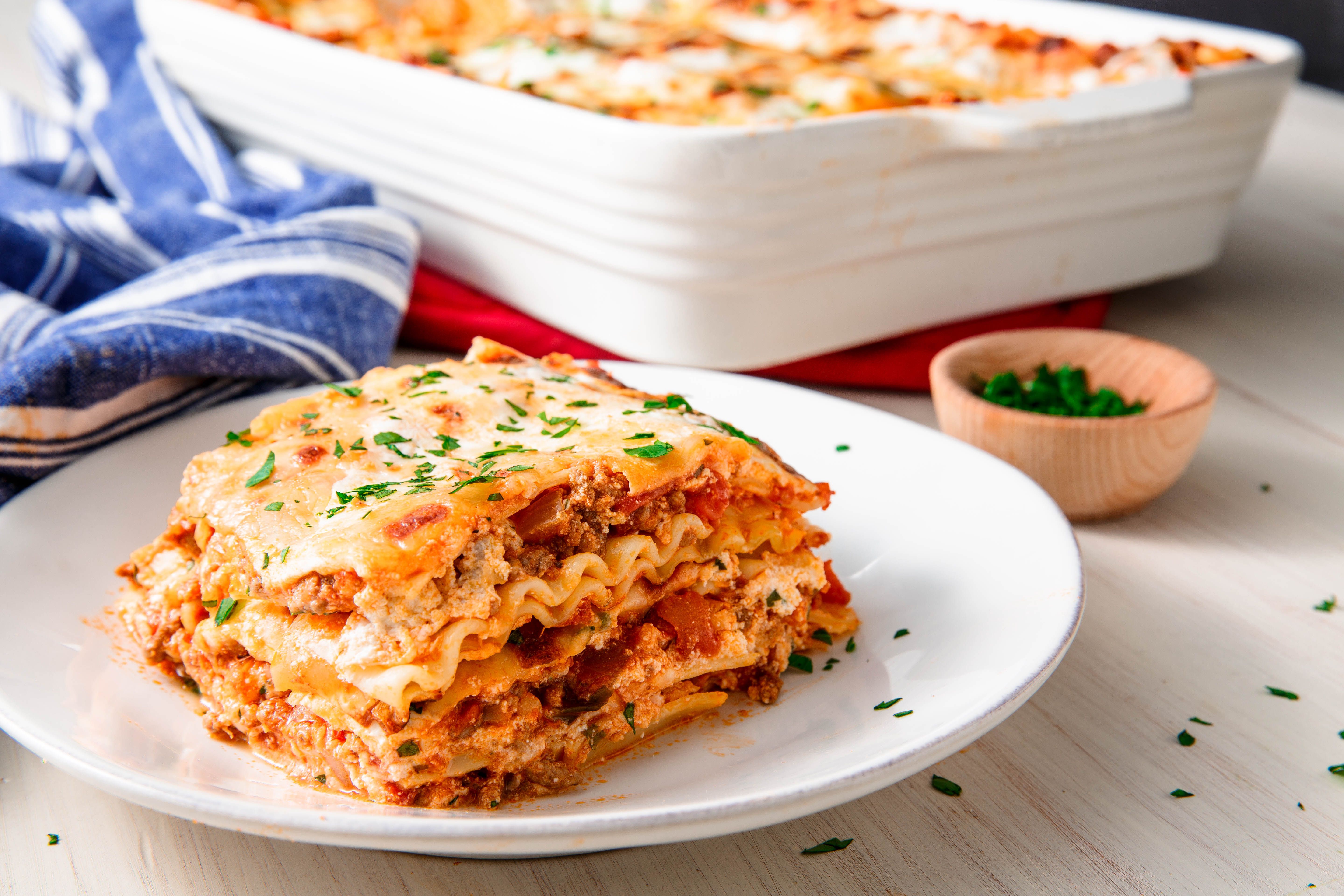 A picture of delicious lasagna